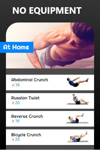 Six pack abs workout in 30 days: Home workout screenshot 3