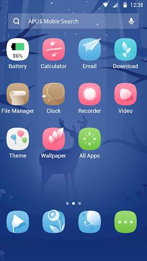Forest Deer Fantasy theme&HD Wallpaper screenshot 2