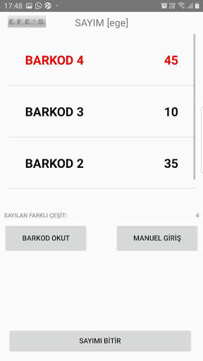 EFC Mobil Sayım screenshot 2