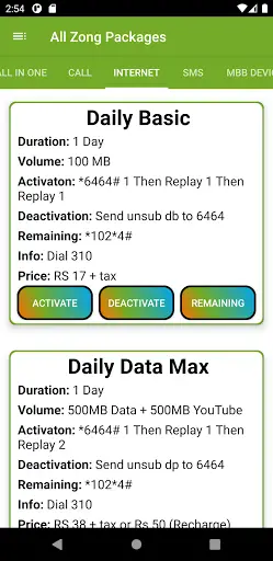 Zong Packages 2021 | Zong Packages 2021 Newest screenshot 12