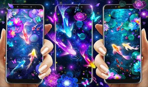 Glowing Koi Live Wallpapers screenshot 3