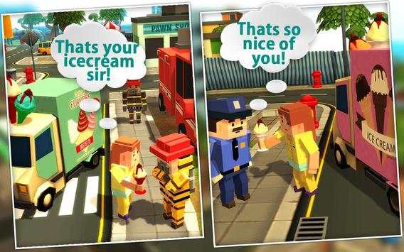 Blocky Candy Icecream Delivery screenshot 1