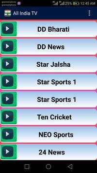 Indian TV Channels स्क्रीनशॉट 1