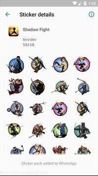 Shadow sticker fight 2 for whatsapp screenshot 1