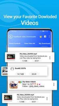 Fast Facebook video downloader - save fb video screenshot 1