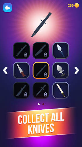 Knives out: knife 3D hit games screenshot 2