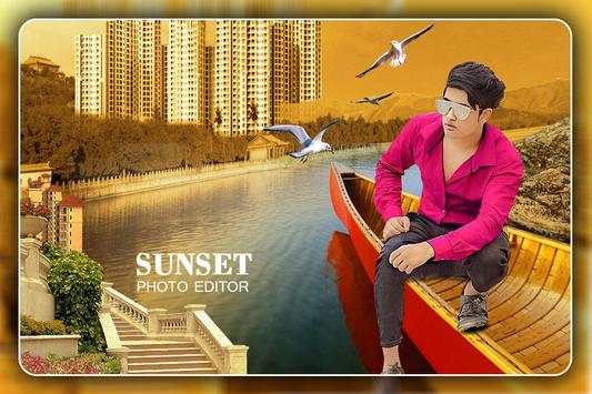 Sunset photo frame screenshot 2
