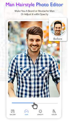 Man Hairstyle Photo Editor 2020 screenshot 1
