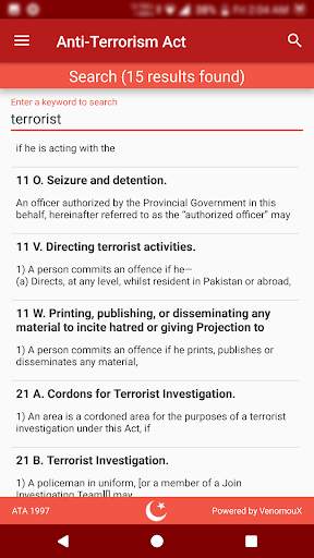 Anti-Terrorism Act 1997 (ATA) screenshot 5
