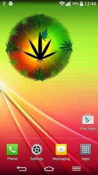 Rasta Weed Clock Widget screenshot 1
