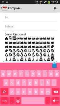 Pink Emoji keyboard Theme screenshot 2