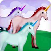 unicorn race game logo