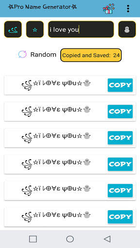 Nickname Generator Free F - Nickname For Games screenshot 1