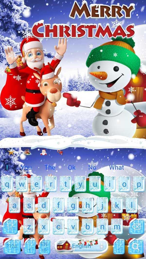 Snow Christmas Keyboard Theme स्क्रीनशॉट 4