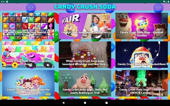 Free Candy Crush Soda Saga Videos, Tricks screenshot 4