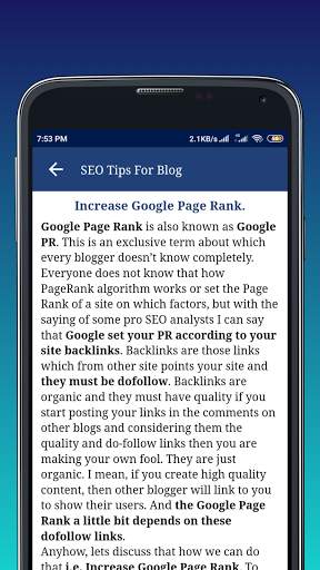SEO Tips for Blog screenshot 4