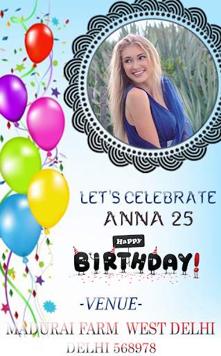 birthday invitation card maker HD 2020 screenshot 1