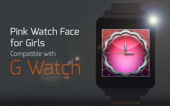 Pink Watch Face for Girls screenshot 4