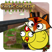 3D Paper Chicken shooter icon