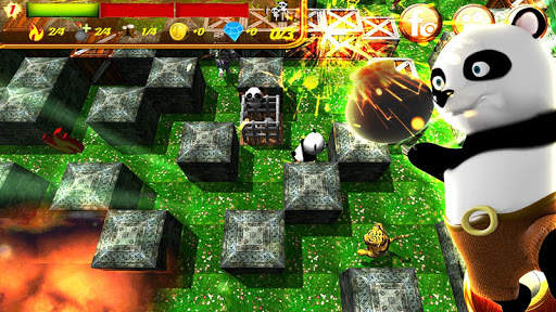 Hero Panda Bomber: 3D Fun screenshot 2