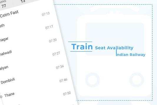 Train Seat Status Info >> Indian Rail Train Info screenshot 5