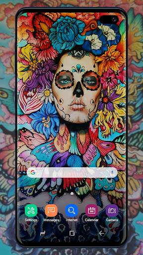 Skull Wallpaper Cool Cute & Scary Skull LockScreen screenshot 5