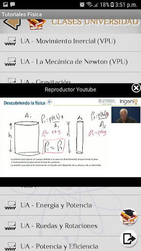 Física - Tutoriales - Clases screenshot 2