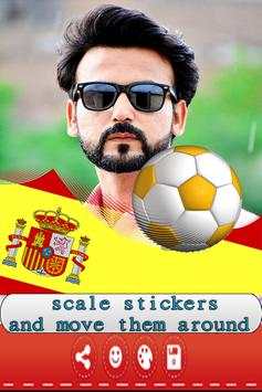 Spain Flag And Stickers With photo profile 2018 screenshot 1