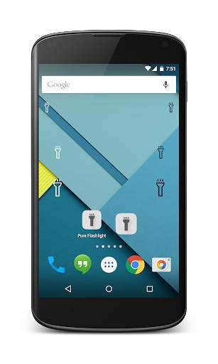 Pure Flashlight Widget screenshot 1