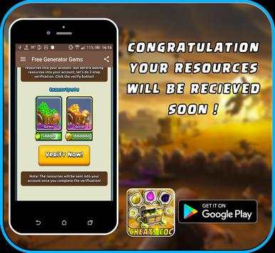 Gems 4 Clash of Clans ☠️ Prank screenshot 8