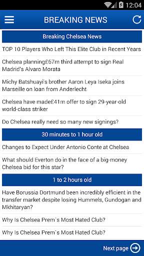 Latest News for Chelsea screenshot 1