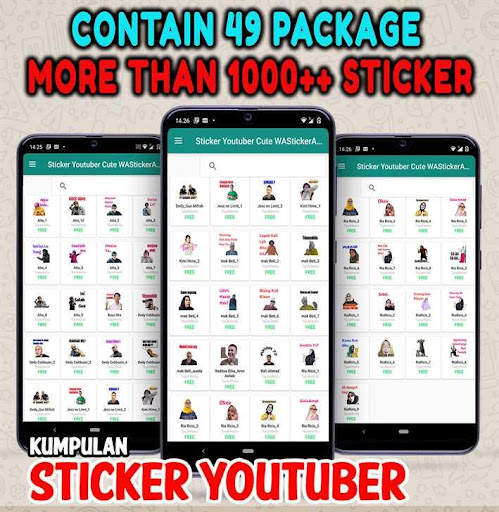 Sticker Youtuber 2020 Cute for screenshot 2