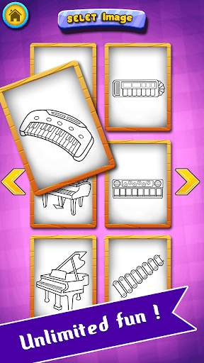 Glitter Piano Coloring screenshot 2