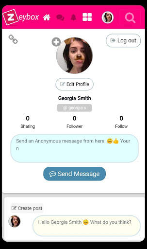 Zeybox - Anonymous Message screenshot 1