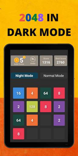 2048 Puzzle Game: Dark Mode & Casual Board Game screenshot 5