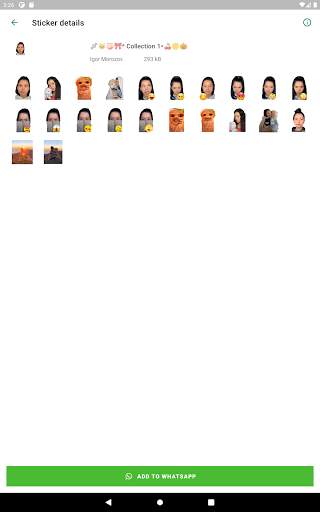 Bella Poarch from TikTok WhatsAspp Stickers screenshot 8