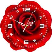 Red Rose Clock Live Wallpaper 1.0