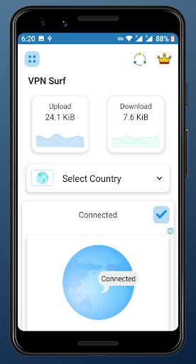 Vpn Surf: Unlimited Free OpenVpn screenshot 1