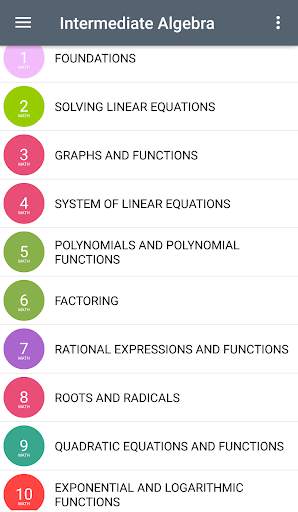 Intermediate Algebra - Textbook & Practice Test скриншот 1