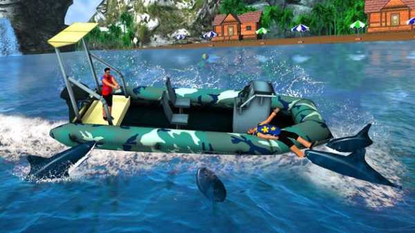 Shark Attack Game - Blue whale sim screenshot 4