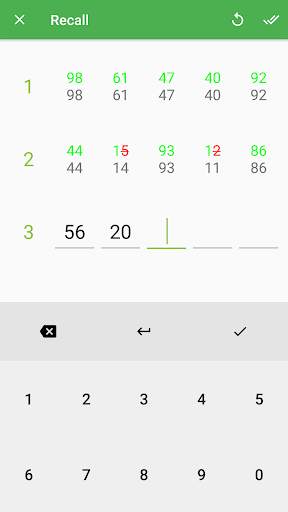 Memory Ladder - Numbers Trainer скриншот 2