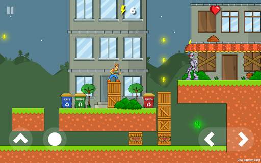 High Voltage 2D — Robots Attack Battle Platformer screenshot 11