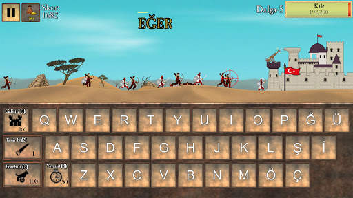 Yazı Defansı - Yazı Yazma Oyunu screenshot 1