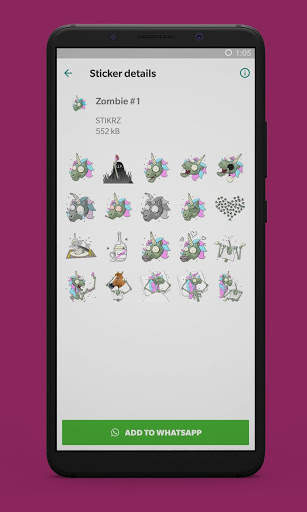STIKRZ - Unicorn Sticker Pack for WhatsApp screenshot 8