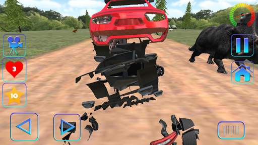 Car Racing in Dinos screenshot 1