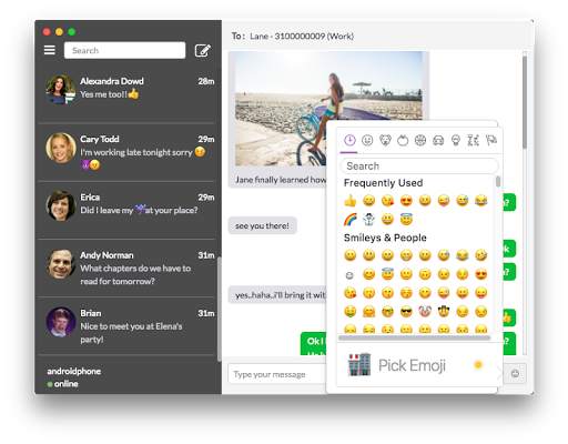 DeskSMS - Desktop Text Messaging Messenger screenshot 3