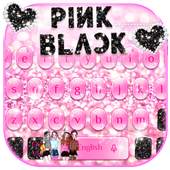 Black pink Keyboard Theme 10001001