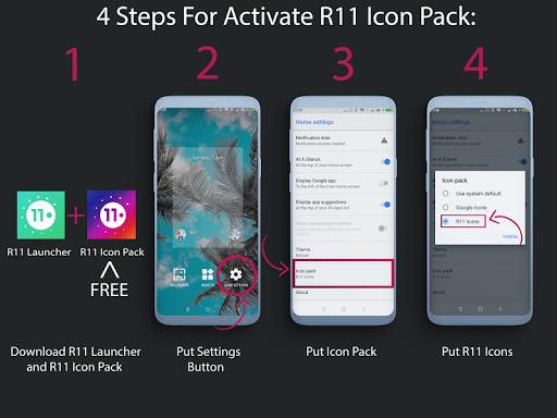 R11 - Icon Pack For R11 Launcher screenshot 1