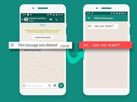 View Deleted Messages & Photos - Status Saver screenshot 1