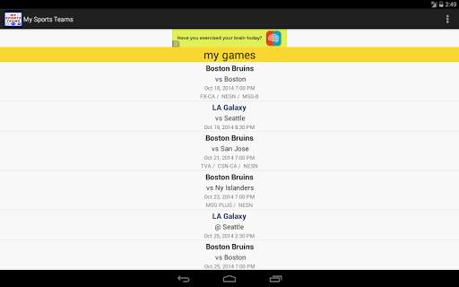 My Sports Teams screenshot 16